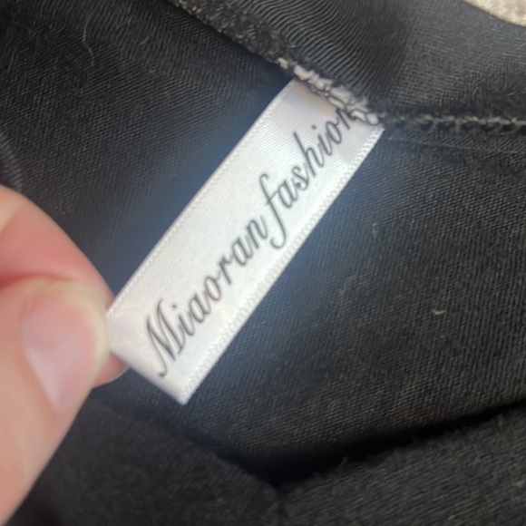 💚 Miaoran Fashion Black Cutout Long Sleeve Shirt - Picture 6 of 6